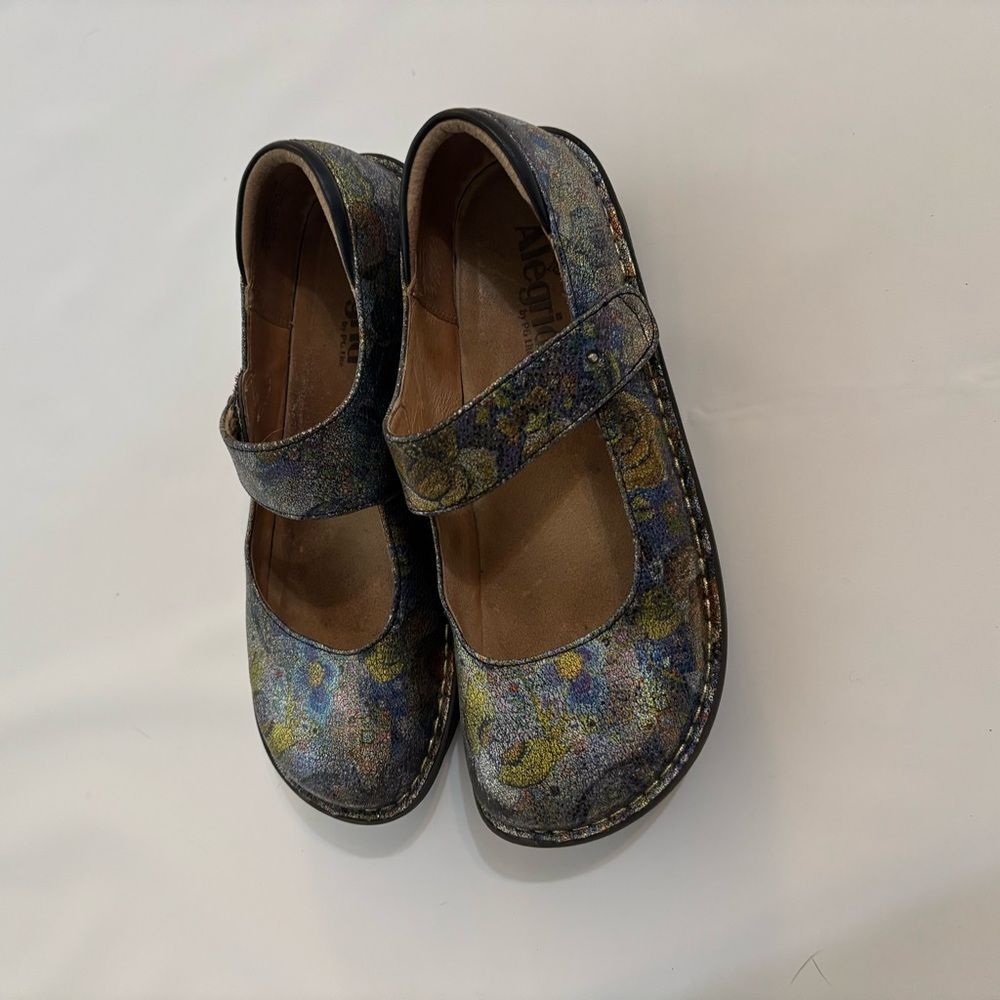 ALEGRIA Paloma Gypsy Rose Mary Jane Shoes 39 Multi-Colored EUC - Picture 10 of 11
